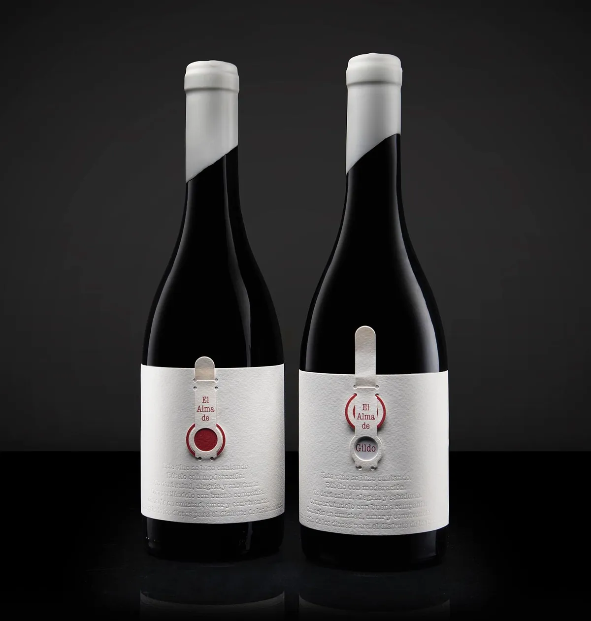 Pareja de botellas El Alma de Gildo